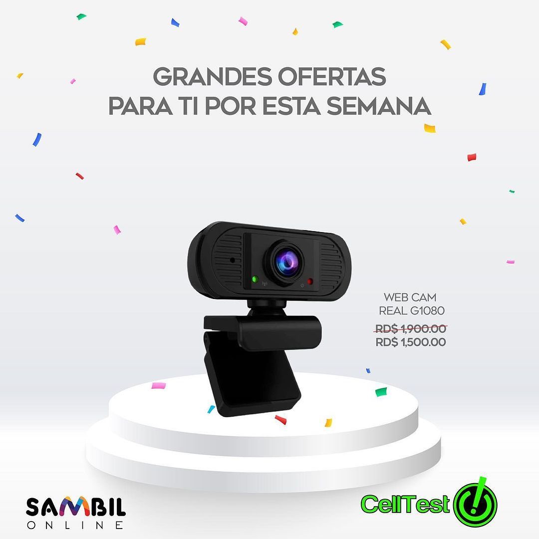 Web Cam Real G1080 Color Negro