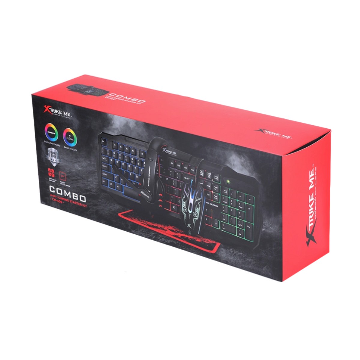 Combo Gaming Teclado + Ratón + Auriculares Xtrike Me 1.0