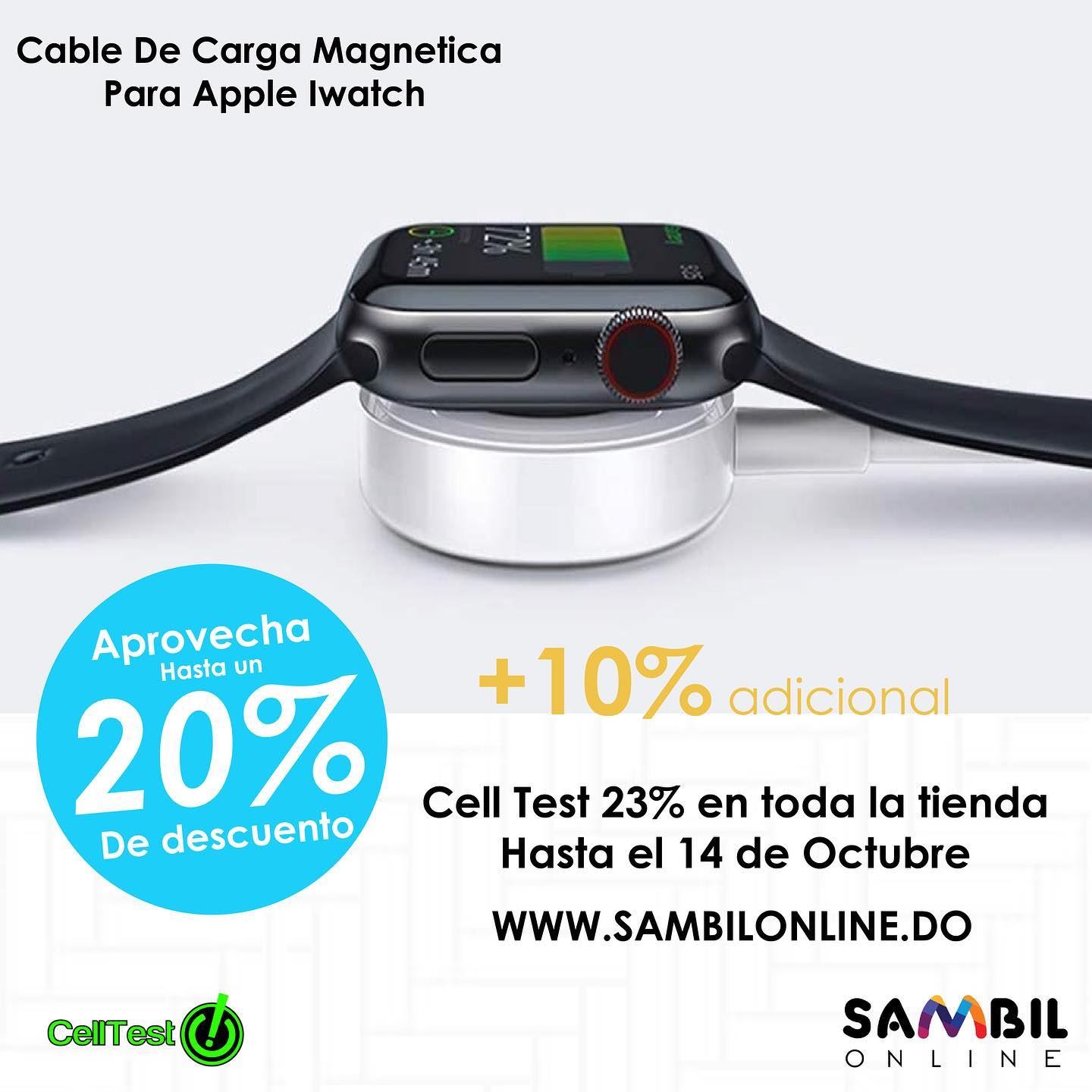 Cable de Carga Magnetica Para Apple Watch
