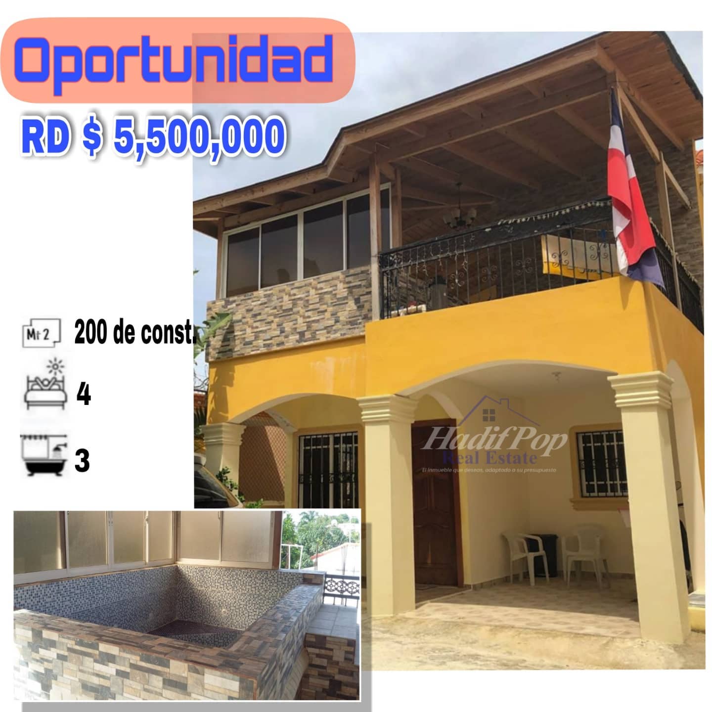 De oportunidad casa de dos niveles en Puerto Plata